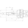 Mandrin HPH 3Grad DIN69893A HSK-A63 5mm WTE