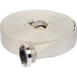 Tuyau d'incendie SYNTHETIC SL. DIN 14811. blanc. Classe 1. B/75 Storz LM-Kuppl 20m Parsch