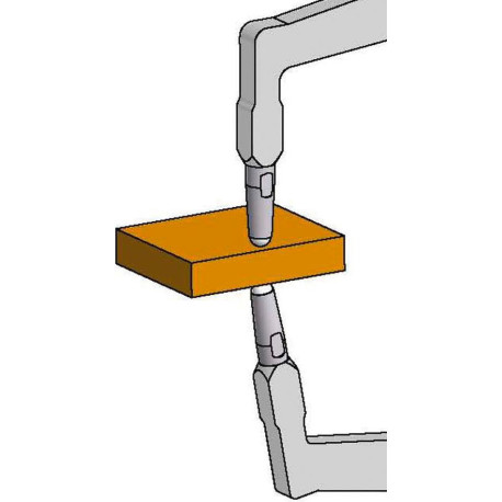 Palpeur rapide extérieur 0-15mm Tranchant:R0.4mm KRÖPLIN