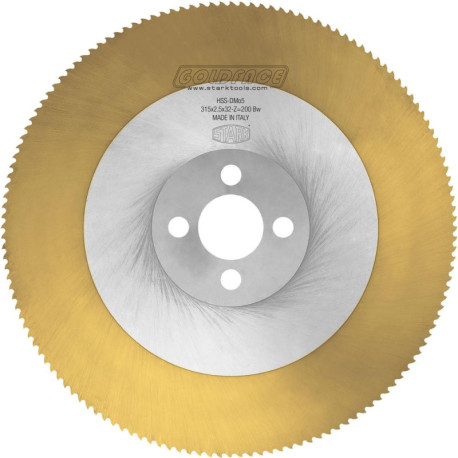 Lame de scie circulaire à métaux HSS 300x2.5x40 Z200 TiN STARK