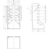 Sabot de poutre intérieur 80x150x75x2mm (Par 10)