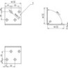 Equerre de plaque perforée 40x40x40x2.0 mm (Par 50)