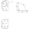 Cornière de panneau perforé 60x60x40x2.0 mm (Par 20)