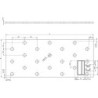 Plaque perforée 240x60x2.0 mm (Par 20)