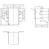 Sabot de poutre extérieur 60x100x75x2mm (Par 10)