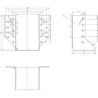 Sabot de poutre extérieur 80x120x75x2mm (Par 10)