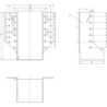 Sabot de poutre extérieur 80x150x75x2mm (Par 10)