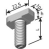 Vis à tête marteau HS 28/15 acier inoxydable A4 M12x 30 (Par 100)