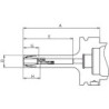 Mandrin à pinces DIN69893A CP16M HSK-A 63-100 FAHRION