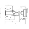 Mandrin à pinces DIN69893A CP32 HSK-A 63-100 FAHRION