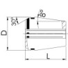 Pince de serrage 429E refroidissement interne GERC25 8mm FAHRION