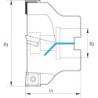 Tête de lame d'angle 90G D100mm. Z8. IK pour SDMT 1205