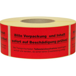 Remarque Étiquettes Vérifier le contenu 1.000 pcs/rouleau
