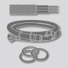 Bague d'étanchéité DIN 2690 Klinger Top-Chem 2000 DN65 PN16-40 127 x 77 x 2.0 mm (Par 2)