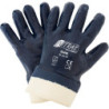 Gant en nitrile.bleu. Manchette.entièrement revêtue. Taille 9