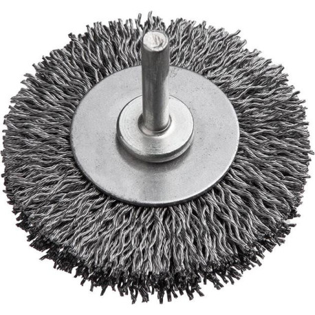 Brosse circulaire sur tige Xtreme Ø50 x 17 x 0.3 mm fil d'acier ondulé Osborn