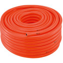 Tuyau d'eau de sécuritéPVC. orange vif. 25x4.00mm. 25m FORTIS (Par 25)