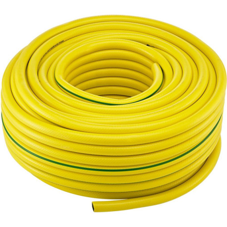 Tuyau d'eau PVC. jaune/vert. 18.6x2.7mm. 25m FORTIS (Par 25)