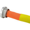 Tuyau plat de construction/industriel. orange. B/75mm avec 2 clapets de fuite. STORZ Raccord 20m FORTIS