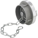 Raccord aveugle Storz aluminium. 52-C avec chaîne. 52-C. PN 10 FORTIS