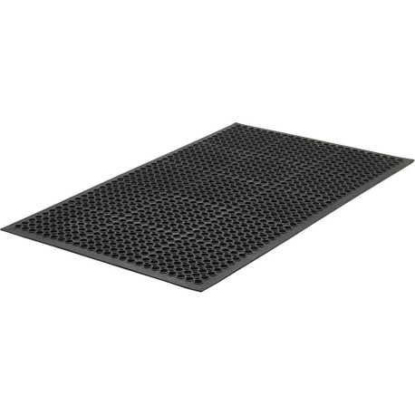 Tapis annulaire pour poste de travail NBR/SBR. noir 13mm. 1520x910mm résistant à l'huile FORTIS
