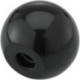 Bouton sphérique DIN319 Duroplast. Forme C. 40mm. M 10. contenu : 5 pièces FORTIS.