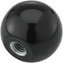 Bouton sphérique DIN319 Duroplast. Forme E. 20mm. M 5. contenu : 10 pièces FORTIS