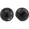 Bouton sphérique DIN319 Duroplast. Forme E. 25mm. M 6. contenu : 10 pièces FORTIS