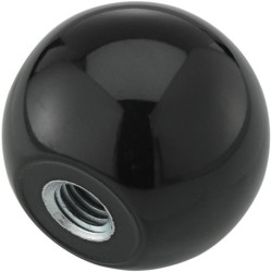 Bouton sphérique DIN319 Duroplast. Forme E. 32mm. M 8. contenu : 5 pièces FORTIS