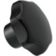 Poignée étoile DIN6336 Duroplast. Forme K. 50mm. M 10. contenu : 3 pièces FORTIS