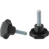 Poignée étoile DIN6336A Duroplast. Forme L. 50mm. M 10x20. Contenu : 3 pièces FORTIS