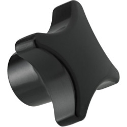 Poignée en croix DIN6335 Duroplast. Forme K. 63mm. M 12. contenu : 2 pièces FORTIS