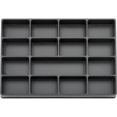 Module d'outils 3/3 vide 15 compartiments plastiqueFORTIS