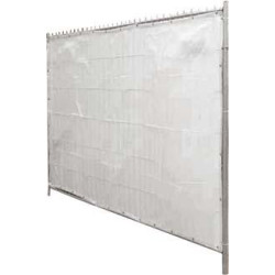 Bâche de protection visuelle blanc L3500xH2000 mm avec oeillets