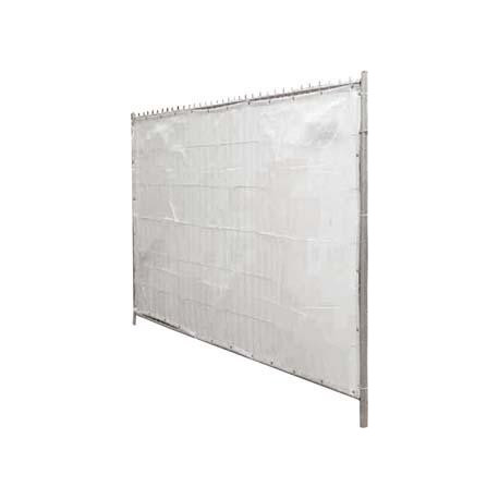 Bâche de protection visuelle blanc L3500xH2000 mm avec oeillets
