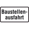 Panneau ZZ.1007-33. 330x600mm Sortie de chantier Label de qualité RAL film RA1