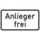 Panneau ZZ.1020-30. 330x600mm riverains libre Label de qualité RAL film RA1