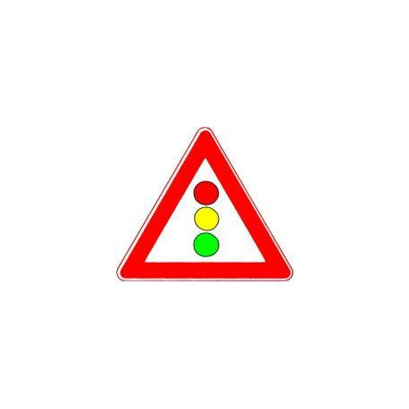 Panneau VKZ.131 Triangle 900mm Signalisation lumineuse Label de qualité RAL feuille RA1