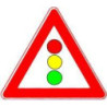 Panneau VKZ.131 Triangle 900mm Signalisation lumineuse Label de qualité RAL feuille RA1