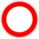 Panneau VKZ.250 Ronde 600mm Passage interdit Label de qualité RAL feuille RA1