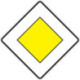 Panneau VKZ.306. 600x600mm Route prioritaire Label de qualité RAL film RA1