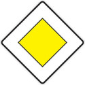 Panneau VKZ.306. 600x600mm Route prioritaire Label de qualité RAL film RA1
