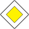 Panneau VKZ.306. 600x600mm Route prioritaire Label de qualité RAL film RA1