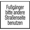 Panneau WH.24. 600x330mm Utiliser un autre coté de la rue Label de qualité RAL film RA1