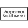Panneau WH.47. 600x330mm sauf. Circulation sur les chantiersLabel de qualité RAL film RA1