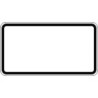 Panneau ZZ.blanc. 330x600mm fond blanc - bord noirLabel de qualité RAL film RA1