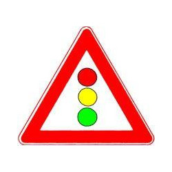 Panneau VKZ.131 Triangle 900mm Signalisation lumineuse Label de qualité RAL feuille RA2