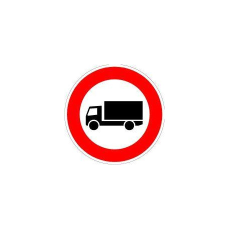 Panneau VKZ.253 Ronde 600mm Interdiction aux véhicules de plus de 3,5 tLabel de qualité RAL feuille RA2