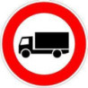 Panneau VKZ.253 Ronde 600mm Interdiction aux véhicules de plus de 3,5 tLabel de qualité RAL feuille RA2