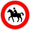 Panneau VKZ.257-51 Ronde 600mm Interdiction aux cavaliers Label de qualité RAL feuille RA2